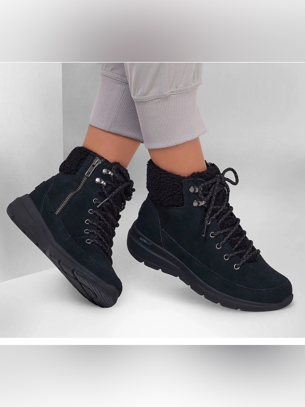Skechers Women's Glacial Ultra Lace Up Boot
